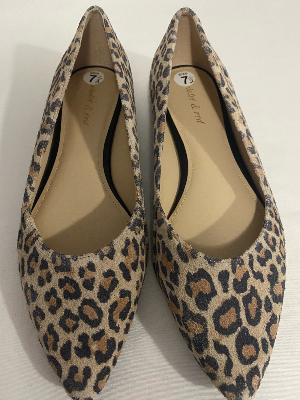 Women’s Cheetah Print Ballerina Flats Size 7.5 New